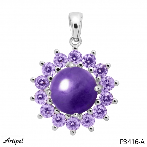 Pendant P3416-A with real Amethyst