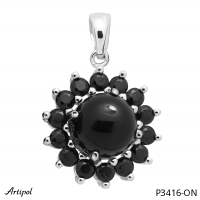 Pendant P3416-ON with real Black onyx