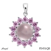 Pendentif P3416-QR en Quartz rose véritable