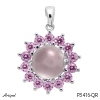 Pendentif P3416-QR en Quartz rose véritable