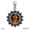 Pendentif P3416-OT en Oeil de tigre véritable