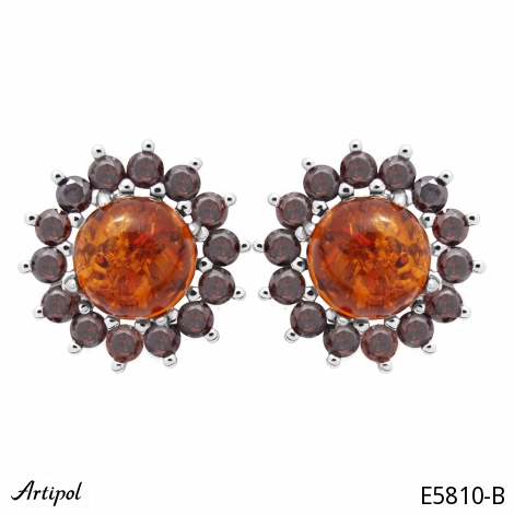 Boucles d'oreilles E5810-B en Ambre véritable
