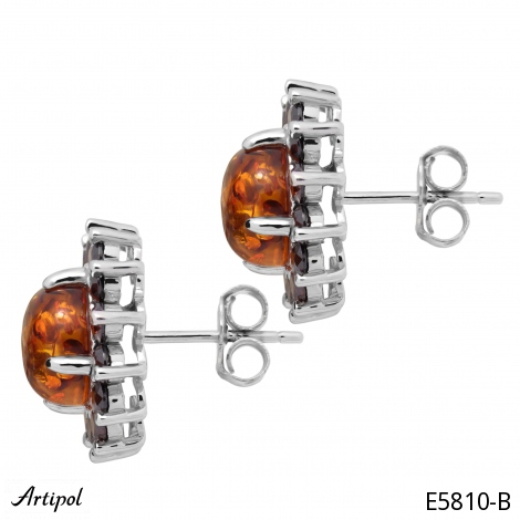 Boucles d'oreilles E5810-B en Ambre véritable
