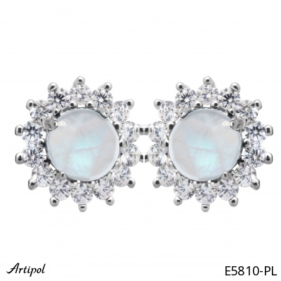 Boucles d'oreilles E5810-PL en Pierre de lune véritable