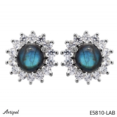 Earrings E5810-LAB with real Labradorite