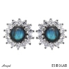 Boucles d'oreilles E5810-LAB en Labradorite véritable