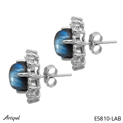 Earrings E5810-LAB with real Labradorite