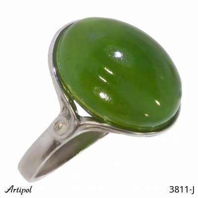 Ring 3811-J with real Jade