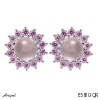 Earrings E5810-QR with real Rose Quartz