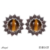 Earrings E5810-OT with real Tiger's eye