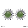 Earrings E5810-J with real Jade