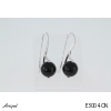 Earrings E3004-ON with real Black onyx