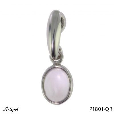 Pendant P1801-QR with real Rose Quartz