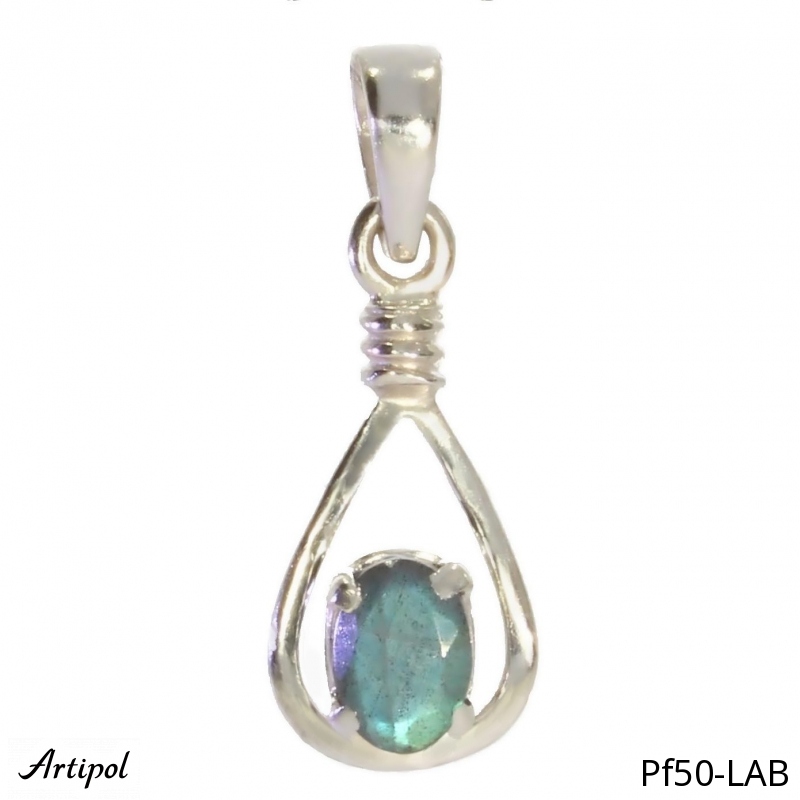 Pendentif PF50-LAB en Labradorite véritable