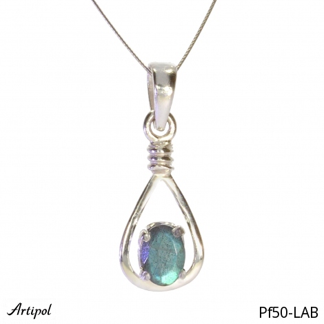 Pendentif PF50-LAB en Labradorite véritable