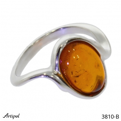 Ring 3810-B with real Amber