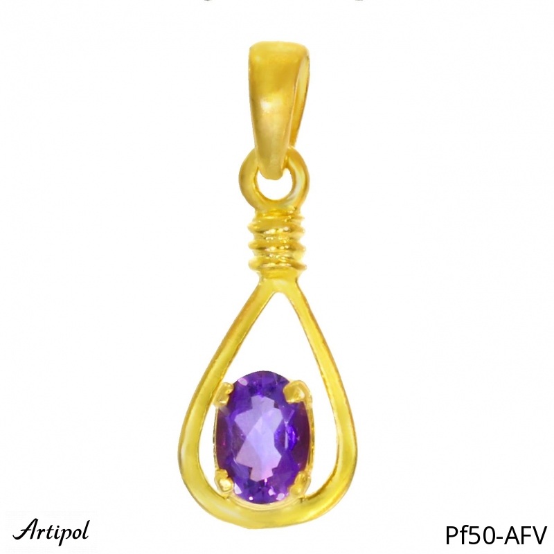 Pendentif PF50-AFV en Améthyste véritable