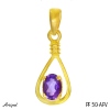 Pendant PF50-AFV with real Amethyst