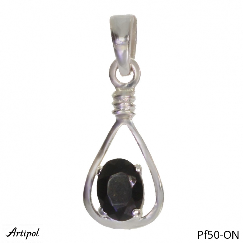 Pendentif PF50-ON en Onyx noir véritable