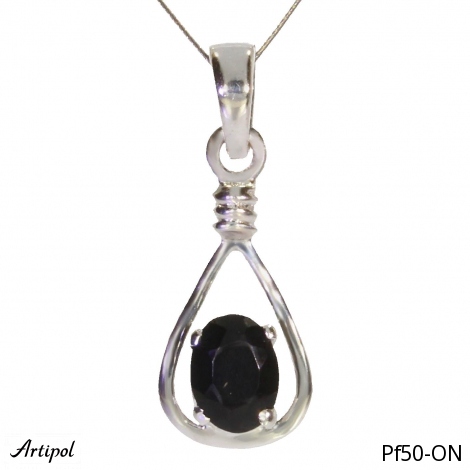 Pendentif PF50-ON en Onyx noir véritable