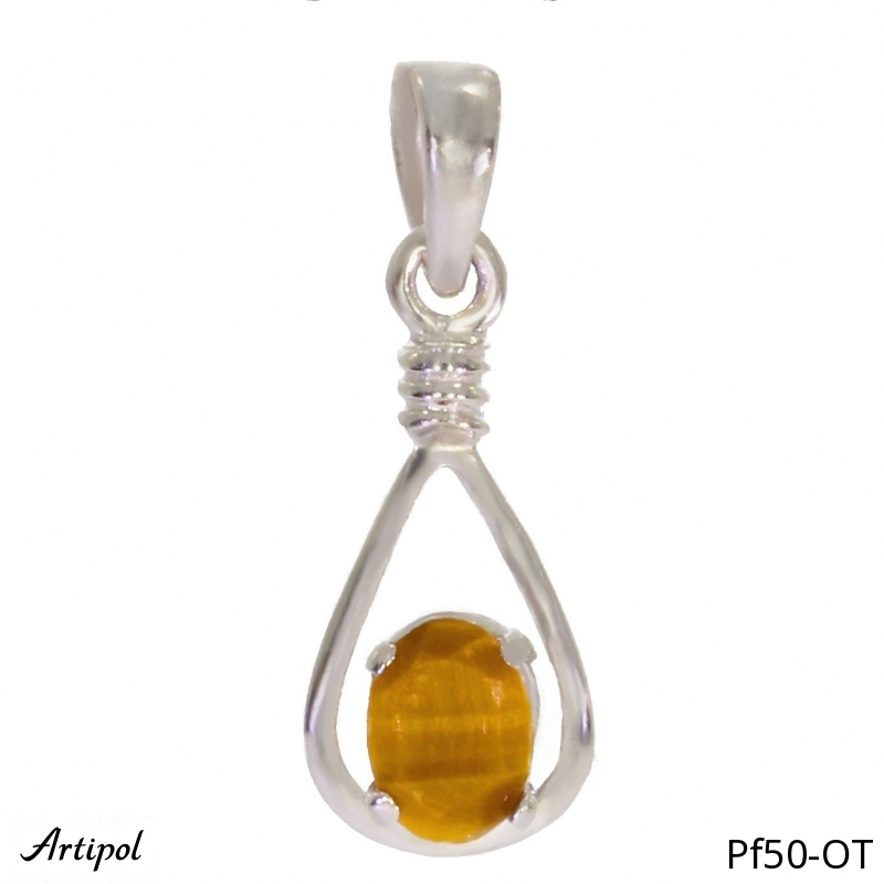 Pendentif PF50-OT en Oeil de tigre véritable