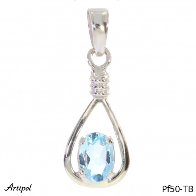 Pendant PF50-TB with real Blue topaz
