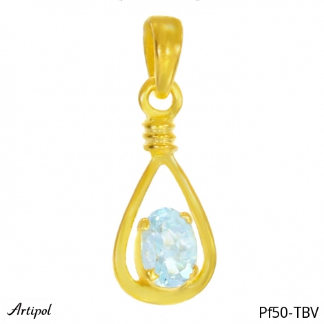 Pendant PF50-TBV with real Blue topaz