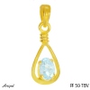 Pendant PF50-TBV with real Blue topaz