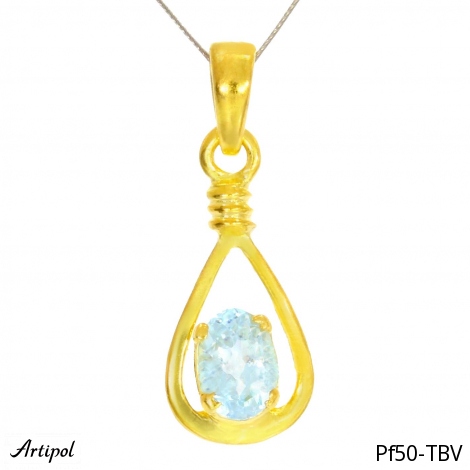 Pendant PF50-TBV with real Blue topaz