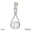 Pendentif PF50-AQ en Aigue-marine véritable