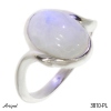 Ring 3810-PL with real Moonstone