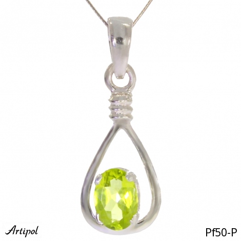 Pendant PF50-P with real Peridot