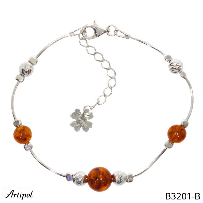 Bracelet B3201-B en Ambre véritable