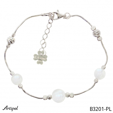 Bracelet B3201-PL en Pierre de lune véritable