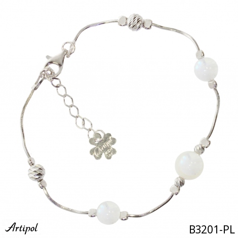 Bracelet B3201-PL en Pierre de lune véritable