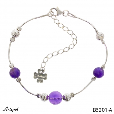 Bracelet B3201-A en Amethyste véritable
