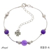 Armreif B3201-A mit echter Amethyst