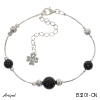 Bracelet B3201-ON en Onyx noir véritable