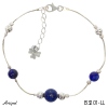 Armreif B3201-LL mit echter Lapis Lazuli