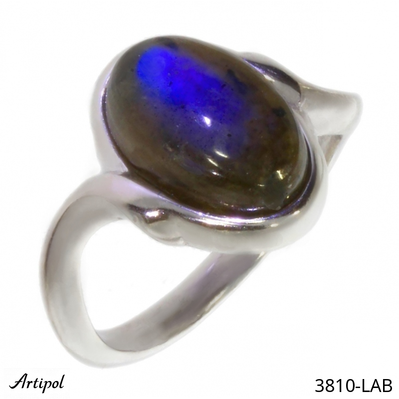 Ring 3810-LAB with real Labradorite