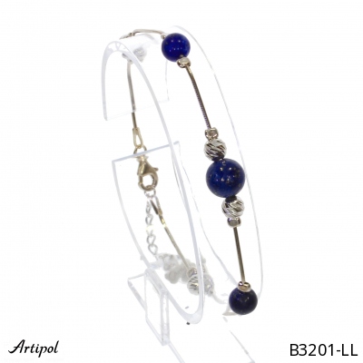 Armreif B3201-LL mit echter Lapis Lazuli