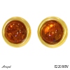 Earrings E2208-BV with real Amber
