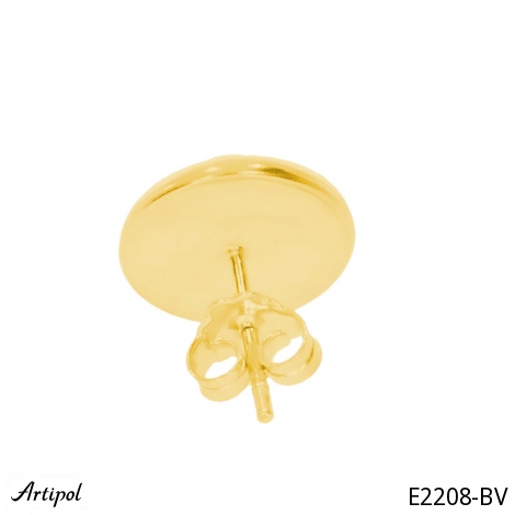 Earrings E2208-BV with real Amber