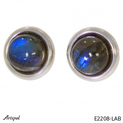 Earrings E2208-LAB with real Labradorite