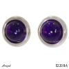 Earrings E2208-A with real Amethyst