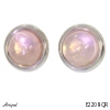 Earrings E2208-QR with real Rose quartz