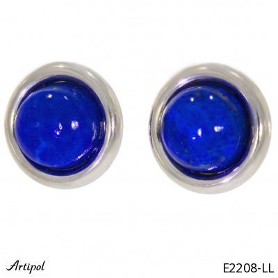 Earrings E2208-LL with real Lapis lazuli