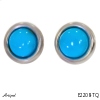 Boucles d'oreilles E2208-TQ en Turquoise véritable