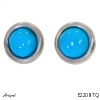 Earrings E2208-TQ with real Turquoise