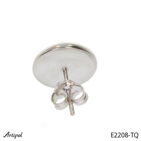 Boucles d'oreilles E2208-TQ en Turquoise véritable